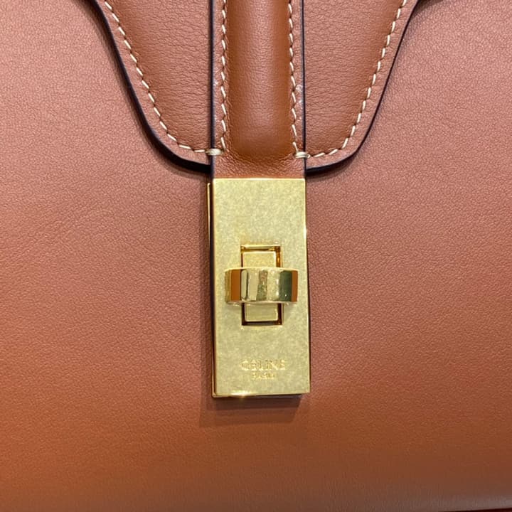 Celine Teen 16 Crossbody Bag in Black Leather