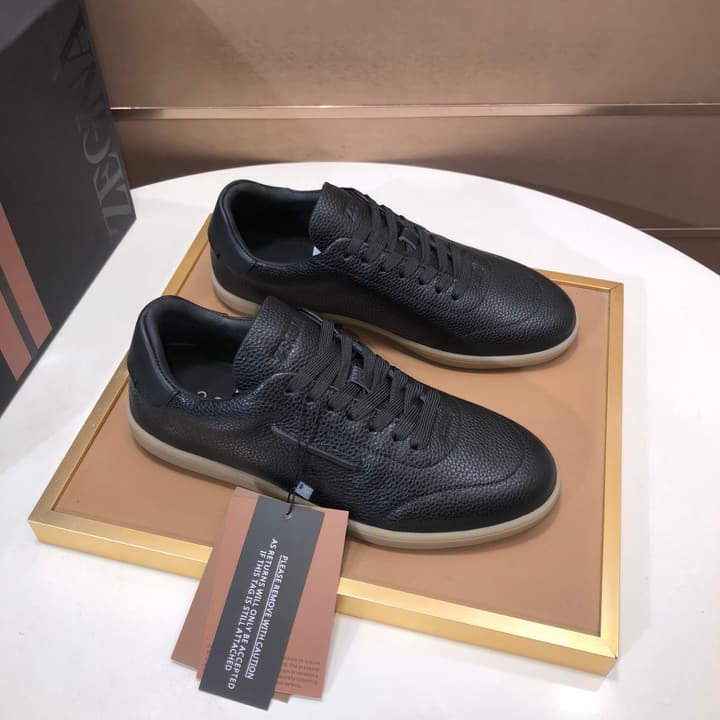 Zegna 232 Suede and Leather Sneakers