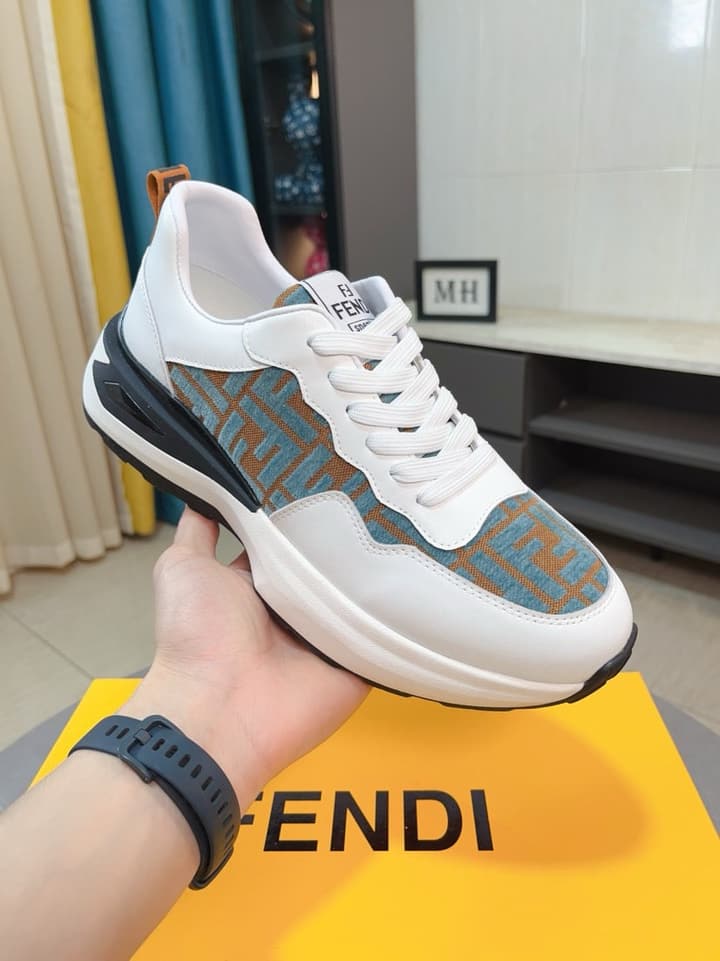 Fendi Classic Calfskin Sneakers