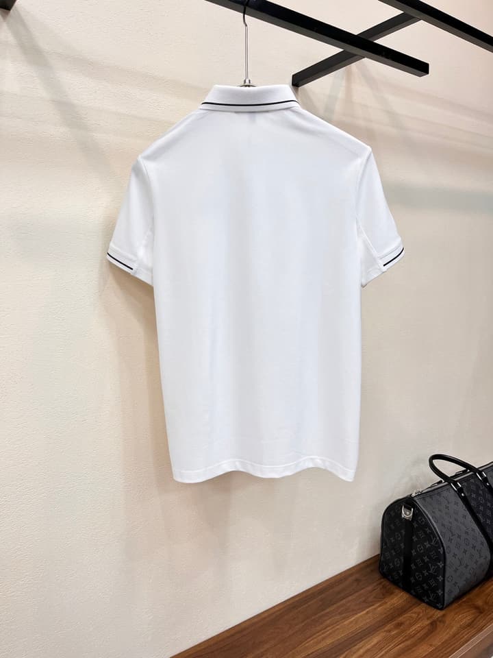 Dior Embroidered Logo Piqué Cotton Polo Shirt – 2026 Spring/Summer Collection in Classic Black