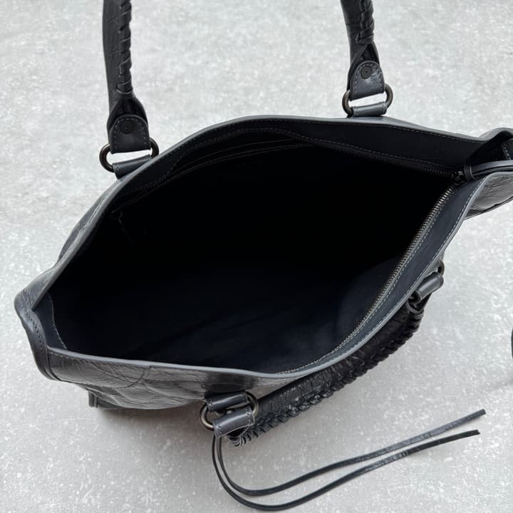 Balenciaga Le City Medium Shoulder Bag in Rock Grey