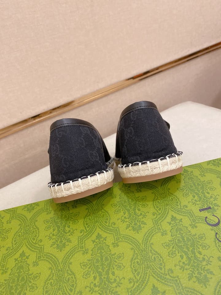 Gucci Men's Slip-On Loafers in Blue Monogram