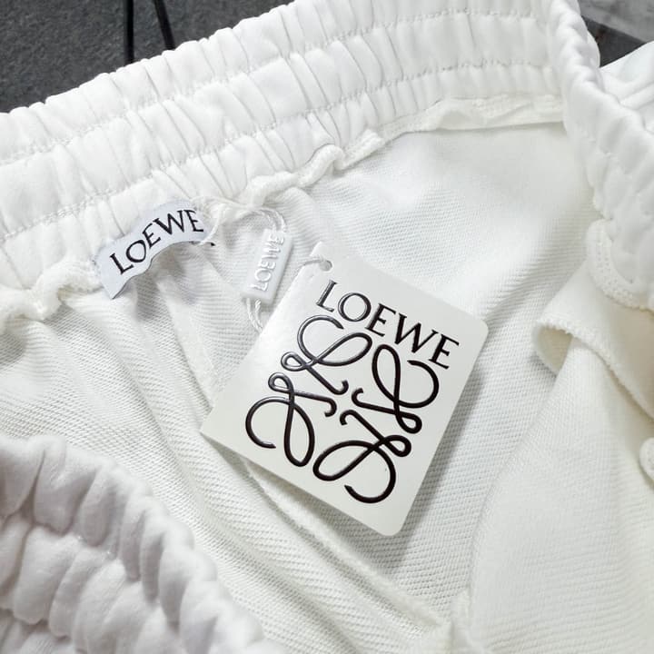 Loewe Classic Element Print Shorts – Spring/Summer Collection in Black With Blue Text