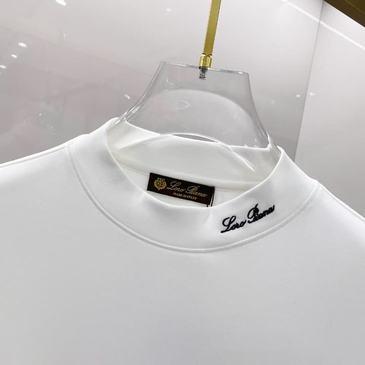 Loro Piana Fashion Casual Long Sleeve T-Shirt – Early Autumn New Counter Style in Classic Black