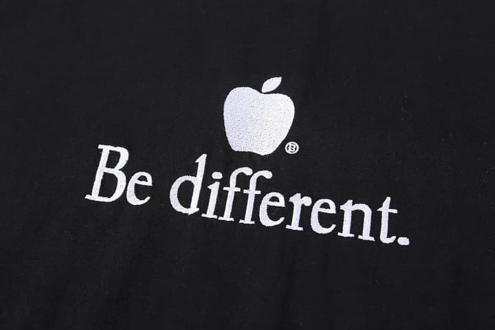 Balenciaga Apple Logo Embroidered Distressed T-Shirt – 26SS in Black
