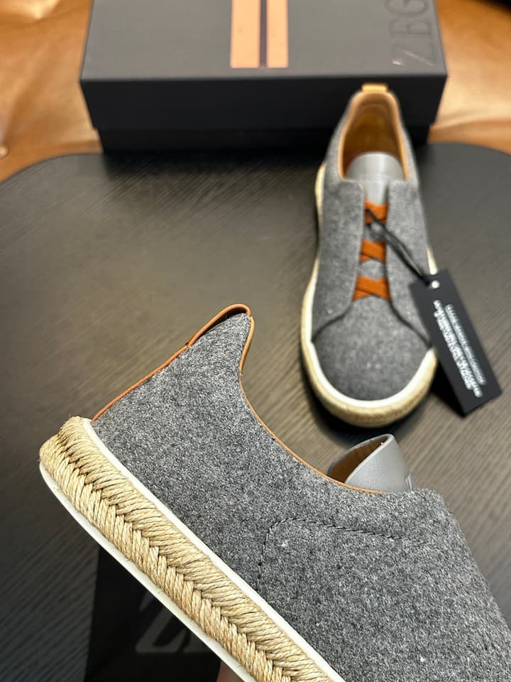 Zegna Triple Stitch Low-Top Sneakers