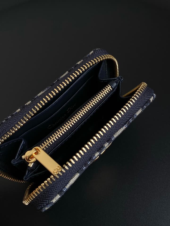Dior Saddle Zipper Card Holder