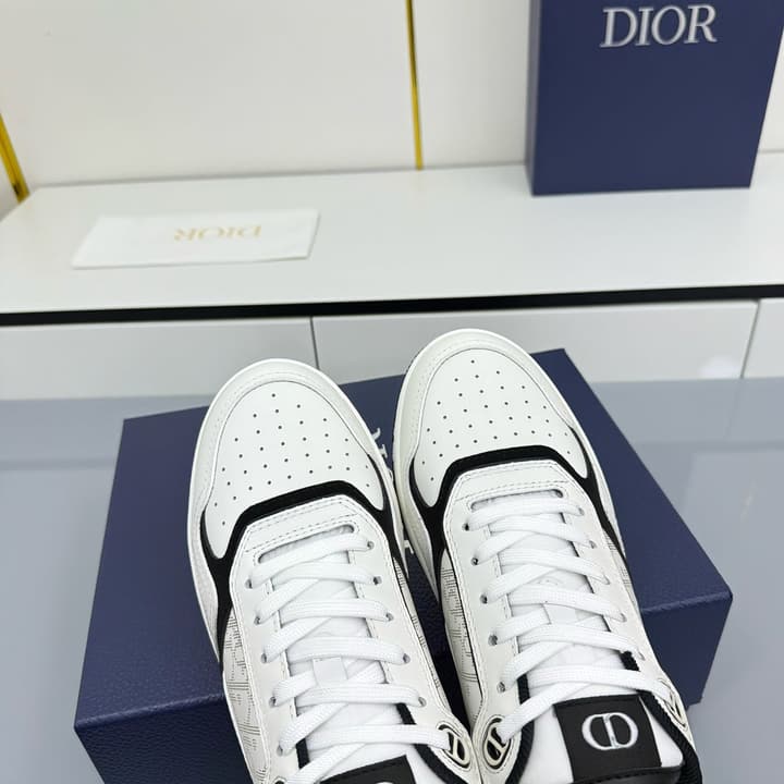 Dior Casual Calfskin Ankle Boots in Black With White Sole