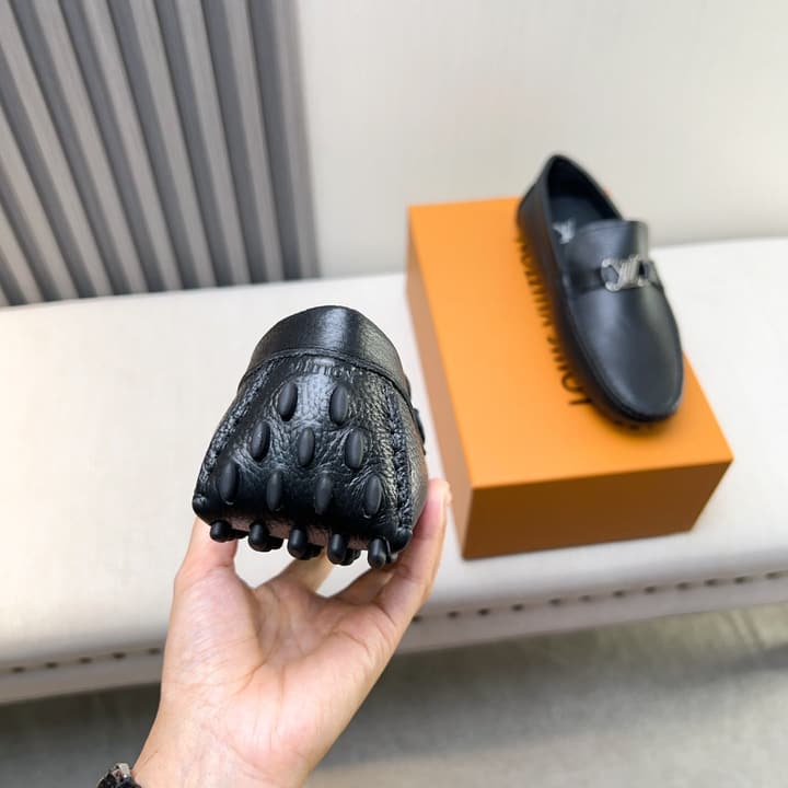 Louis Vuitton Monte Carlo Moccasin Loafers in Black Smooth Leather