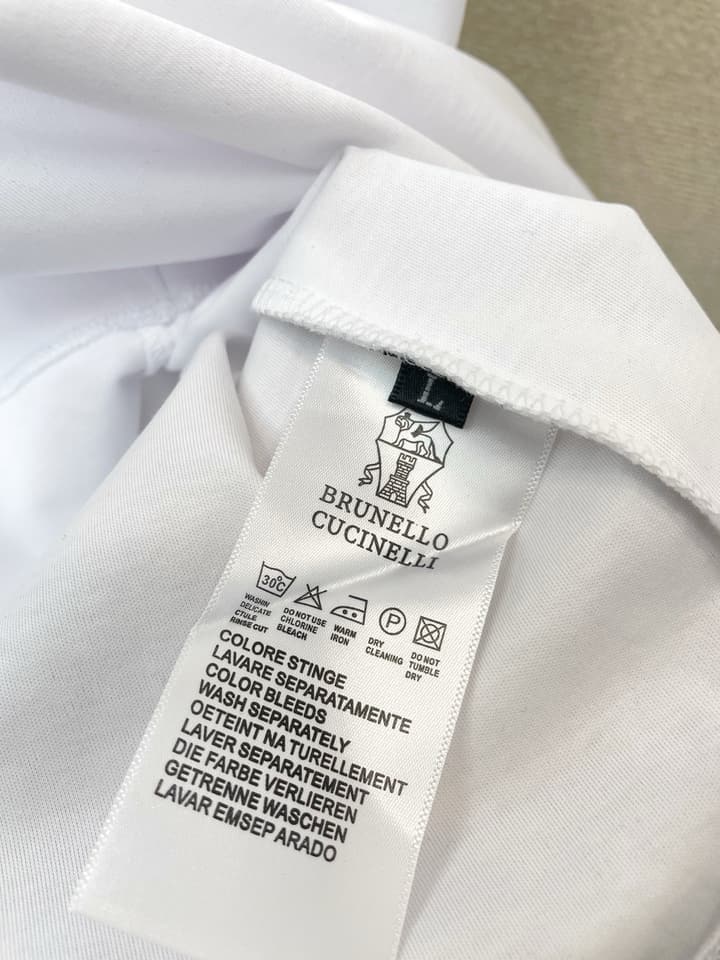 Brunello Cucinelli Men's Casual Short-Sleeve T-Shirt – 2025SS in Black Shield