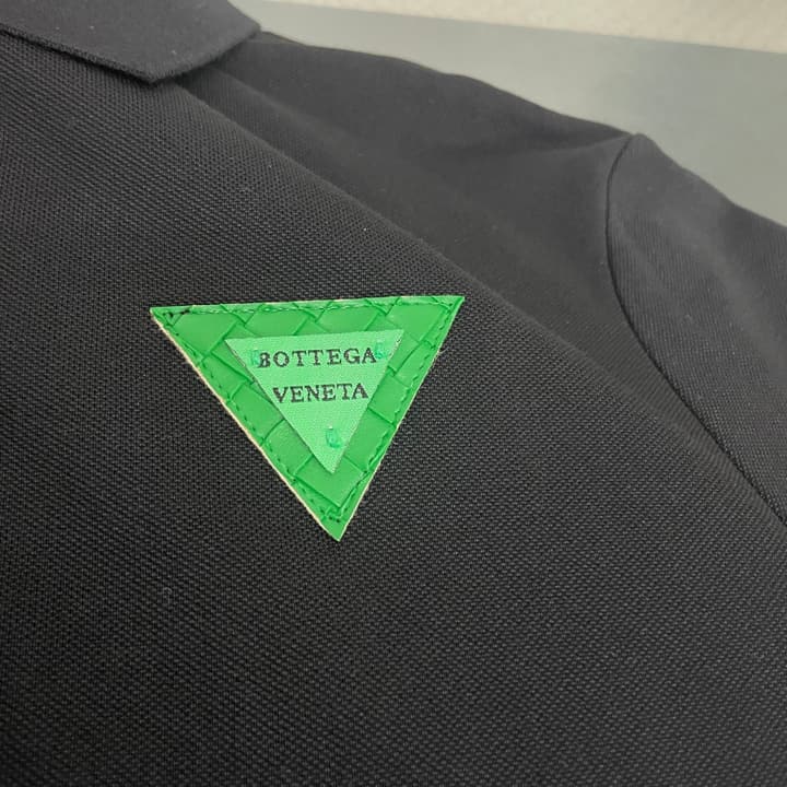 Bottega Veneta Lapel Logo T-Shirt – 2025SS in Black