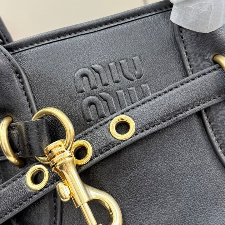 Miu Miu Aventure Leather Shoulder Bag