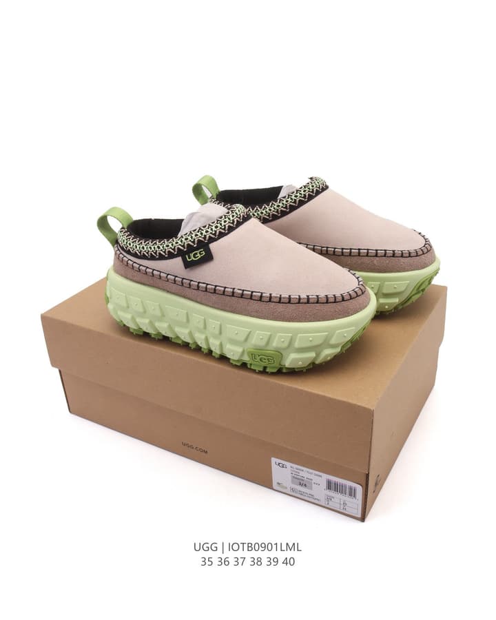 UGG Tire Sole Cotton Slippers Snow Boots in White