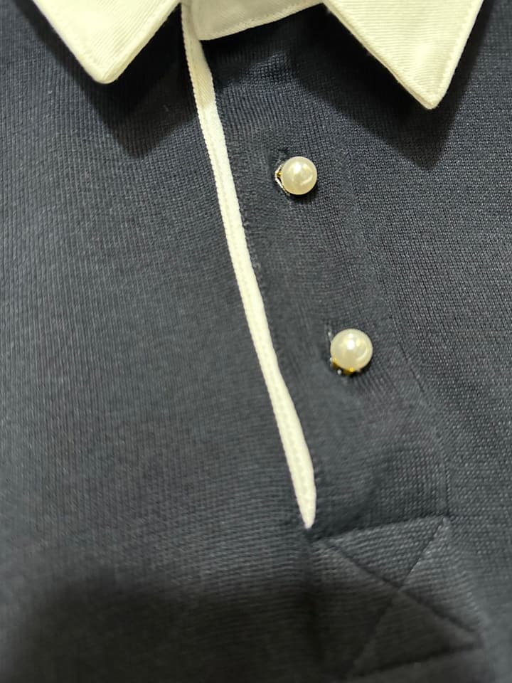 Louis Vuitton Button Pullover Polo Shirt – 24SS in Navy Blue