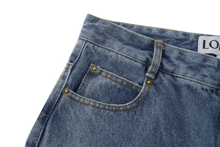 Loewe Anagram Embroidered Denim Jeans