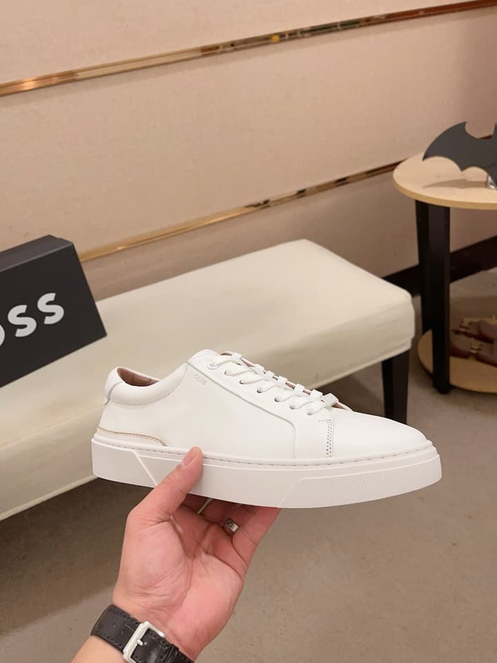 Boss Premium Casual Men's Sneakers in Black Monochromatic