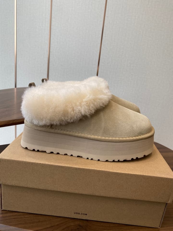 UGG Tazzler Sheep Wool Slippers – Autumn/Winter Collection in Black Suede