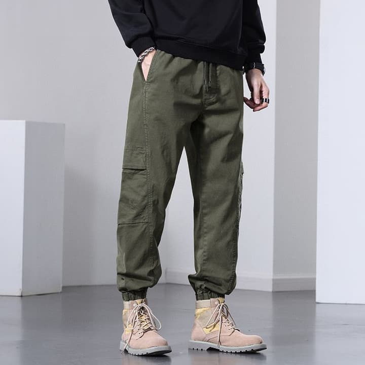 Moncler Multi-Pocket Cargo Jogger Pants in Army Green