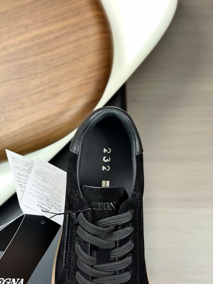 Zegna Old Money Suede Casual Sneakers