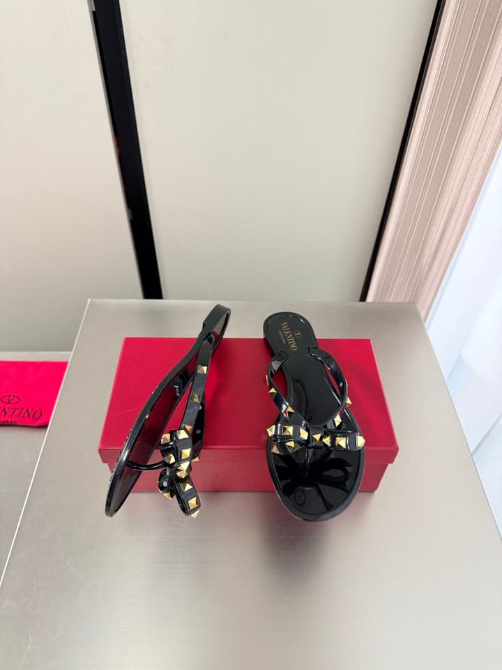 Valentino Rockstud Handmade Sandals in Beige
