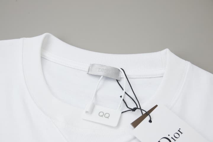 Dior Logo Embroidered Short-Sleeve T-Shirt – 26SS Early Spring Collection in Black Dracula