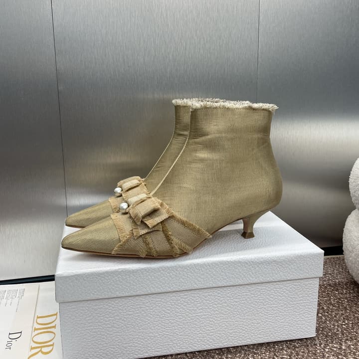 Dior J'Adior Adiorble Tassel Ankle Boots – 2024 Fall/Winter Collection in Black High Heel