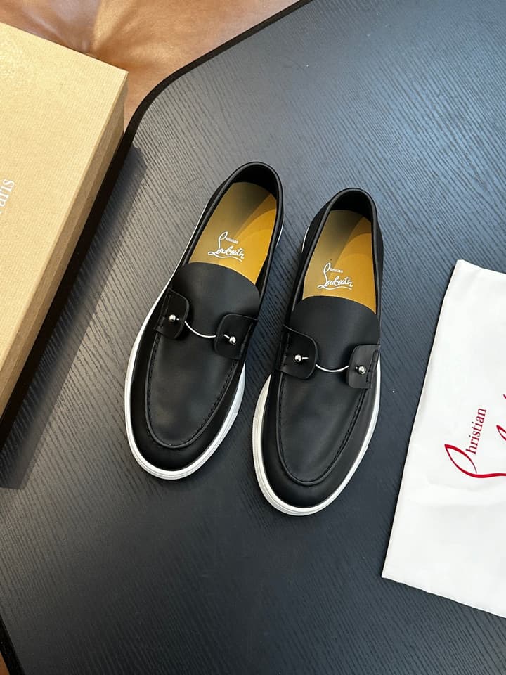 Christian Louboutin Men's Casual Sneakers in All White