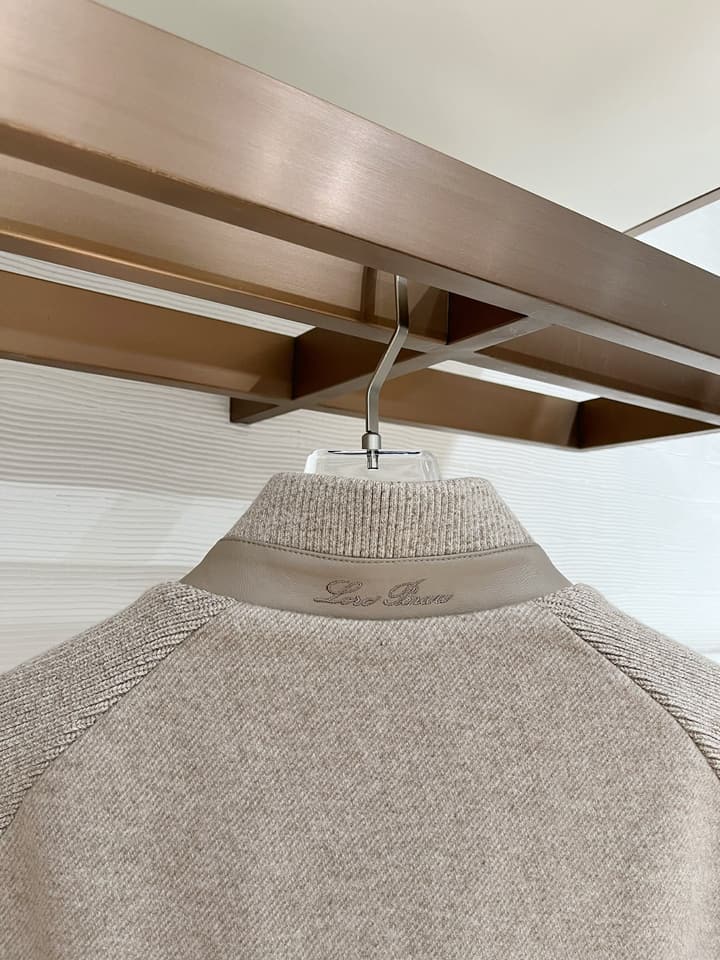 Loro Piana Knit Blend Down Jacket – 25FW in Dark Heather Gray