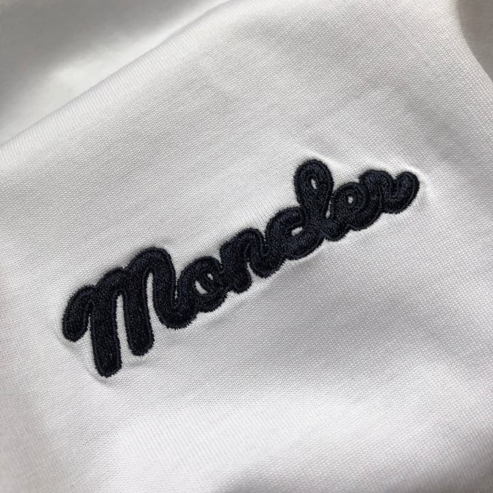 Moncler Embroidered Logo Crewneck T-Shirt – 2026SS in Black
