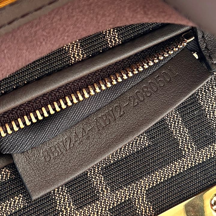 Fendi Peekaboo Classic Satchel in Dark Chocolate Leather