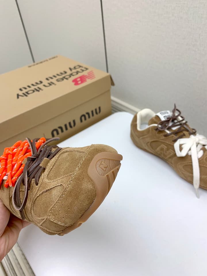 Miu Miu x New Balance Collaboration Runway Sneakers – 2024 in Distressed Grey