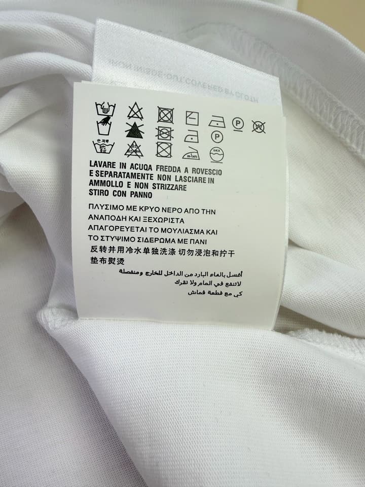 Prada Nylon Patch Pocket Triangle Logo T-Shirt in Black