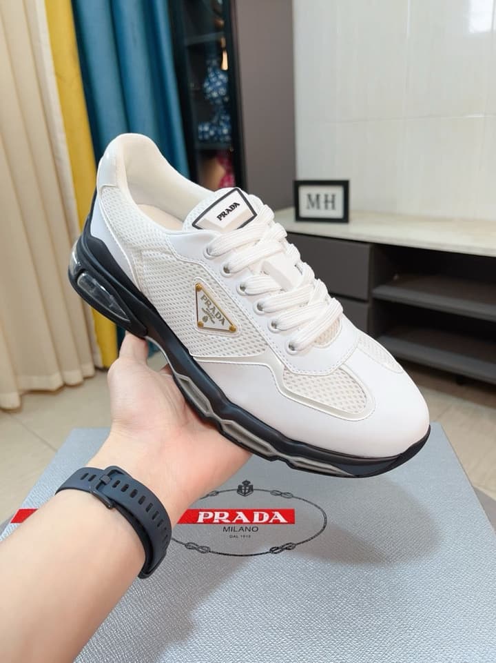 Prada Men's Air Cushion Mesh Sneakers