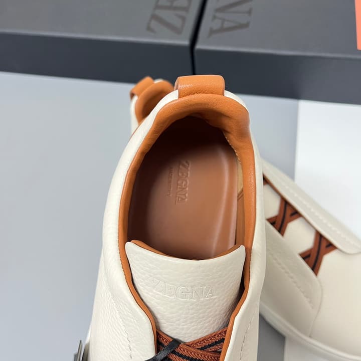 Zegna SECONDSKIN Triple Stitch™ Casual Sneakers in Monochromatic Black