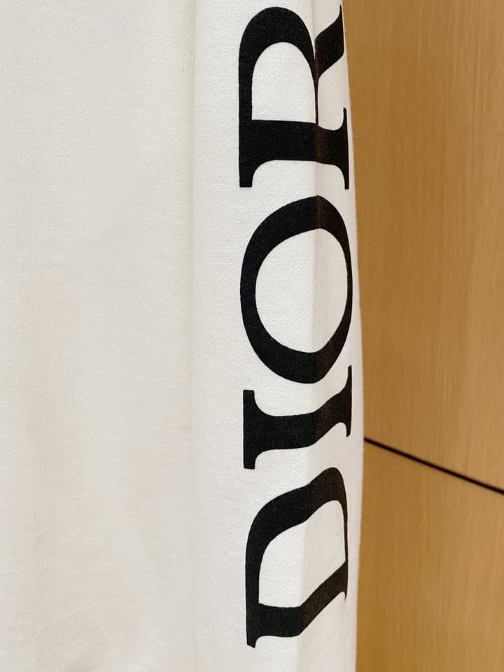 Dior Flocked Logo & Bee Crewneck Sweatshirt – 24SS in Black With Neon Green Accents