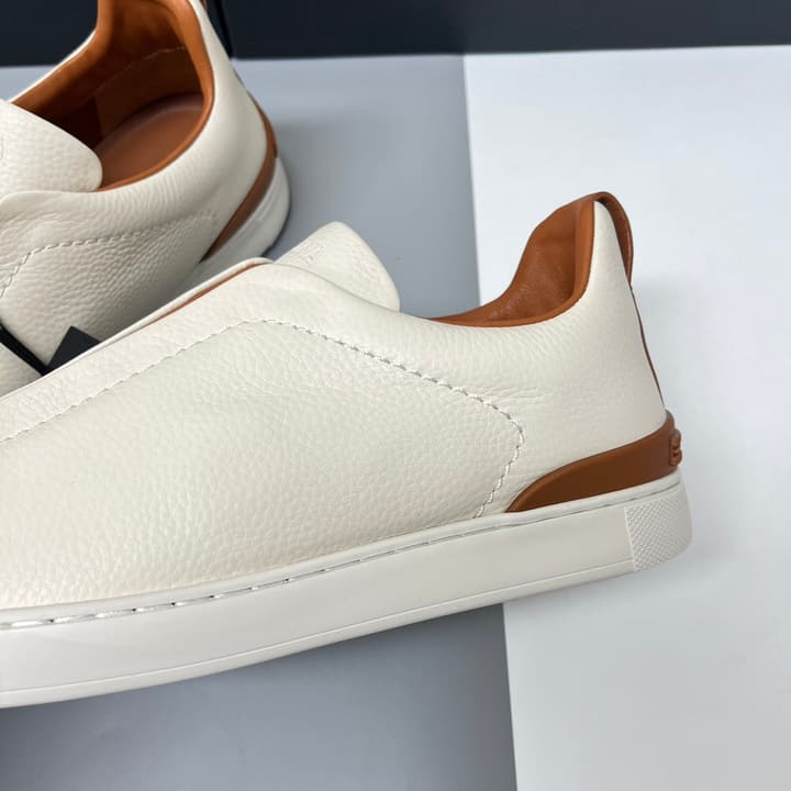 Zegna SECONDSKIN Triple Stitch™ Casual Sneakers in Monochromatic Black