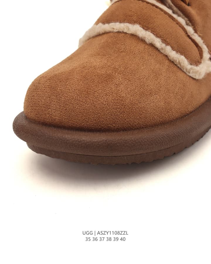 UGG Mid-Height Sheepskin Snow Boots in Light Taupe