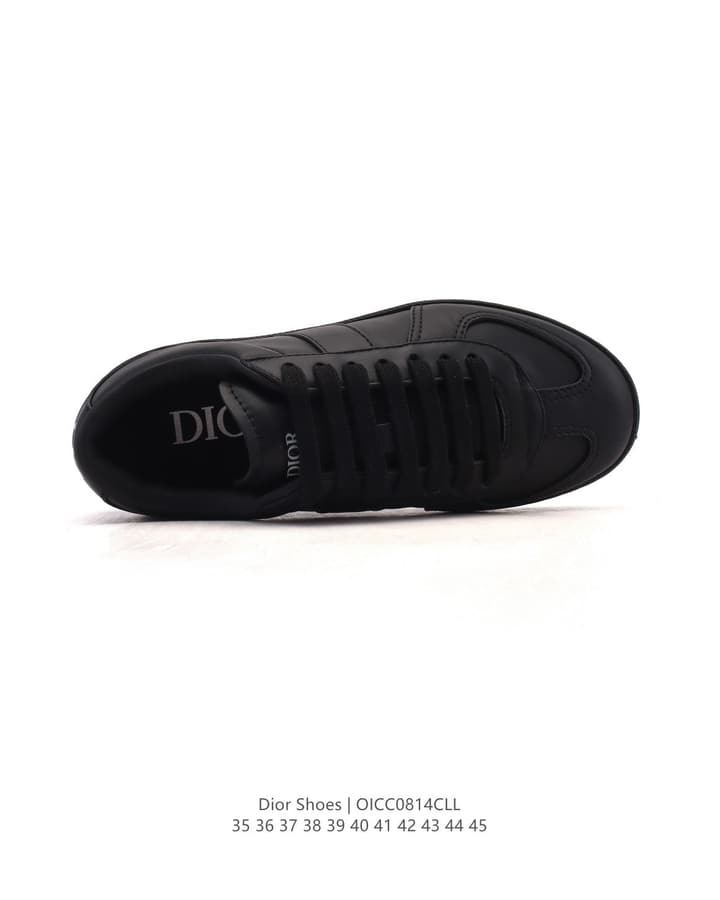 Dior Unisex White Platform Sneakers – Spring/Summer Collection – 25SS in Beige With Brown Stripe