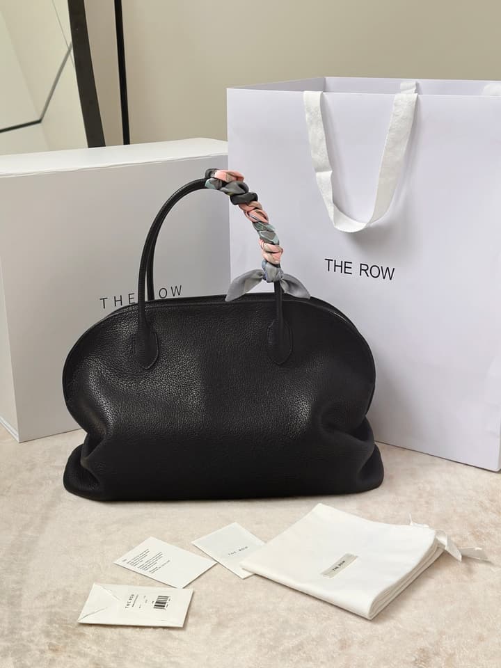 The Row Agnes 15 Leather Bowling Bag