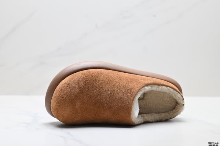 UGG Ethnic Style Backless Slippers in Cognac Brown Suede