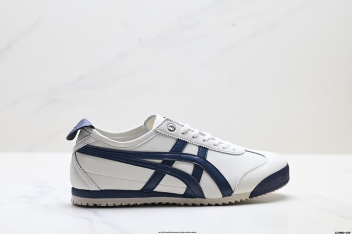 Onitsuka Tiger Mexico 66 Deluxe Nippon Made Sneakers in Beige With Taupe Stripes