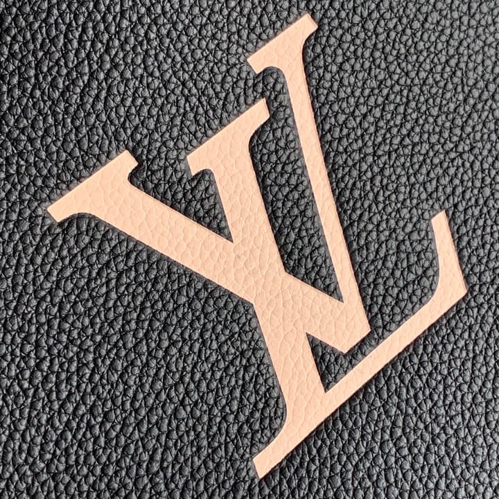 Louis Vuitton ONTHEGO Medium Monogram Tote Bag in Black Monogram With Red Interior