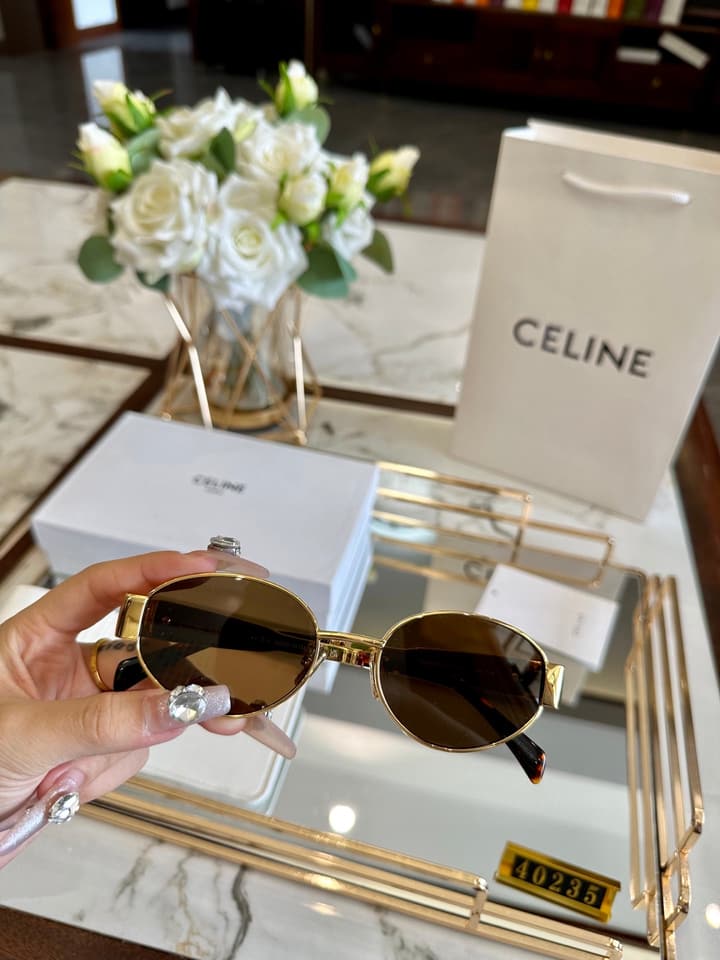 Celine Polarized Acetate Sunglasses