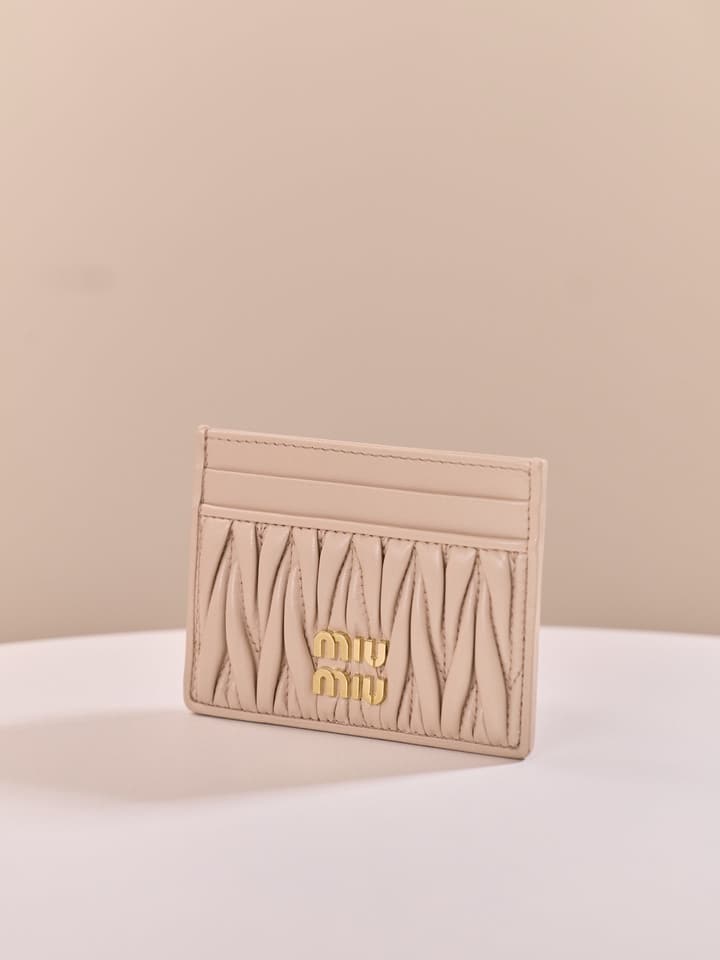 Miu Miu Matelassé Lambskin Card Holder