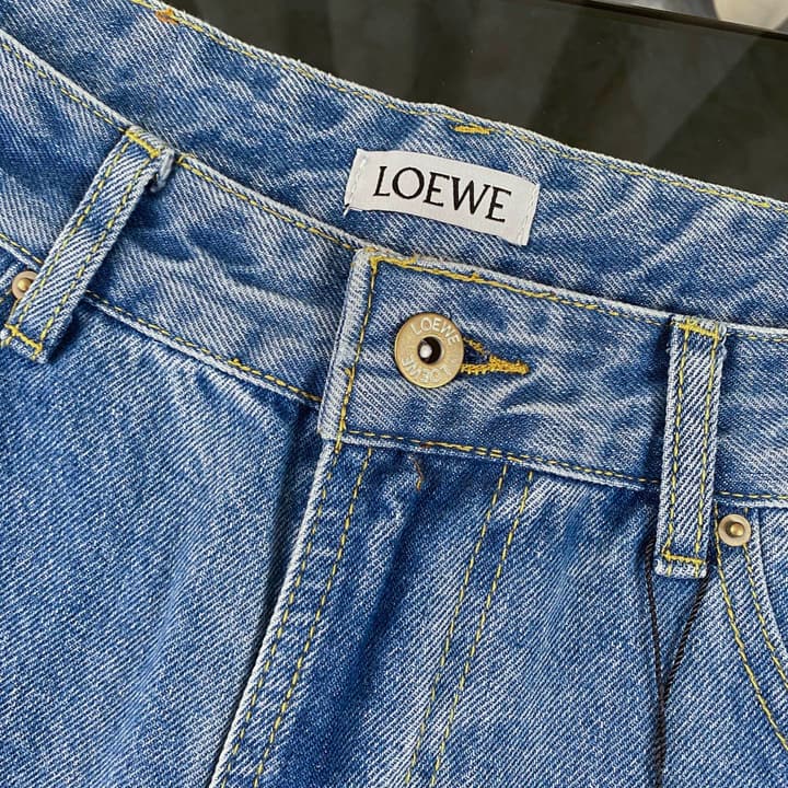 Loewe Anagram Laser-Cut Denim Jeans – 25SS
