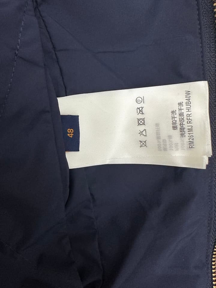 Louis Vuitton Diamond Quilted Jacket in Deep Navy Quilted Jacket