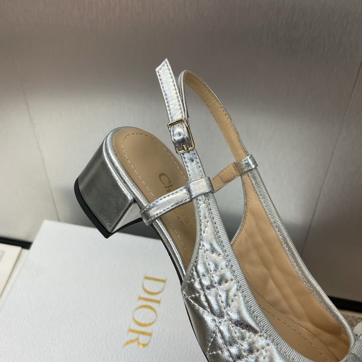 Dior Ballet Cannage Low-Heel Ballerina Flats – 2024 Spring/Summer Collection in Black Patent