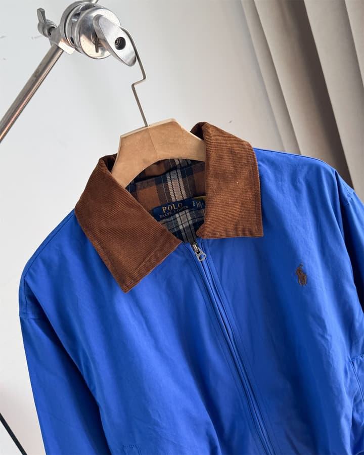 Ralph Lauren Campus Collared Jacket in Blue