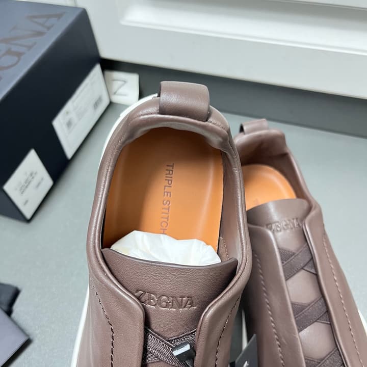 Zegna Triple Stitch Secondskin Luxury Sneakers