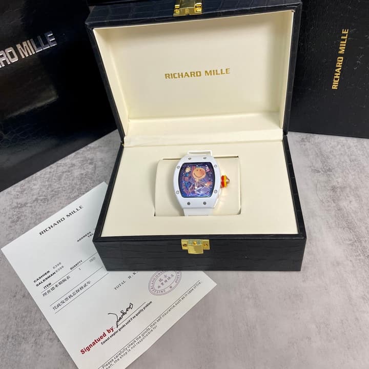 Richard Mille RM 88 Automatic Tourbillon Smiley Watch in Matte Black
